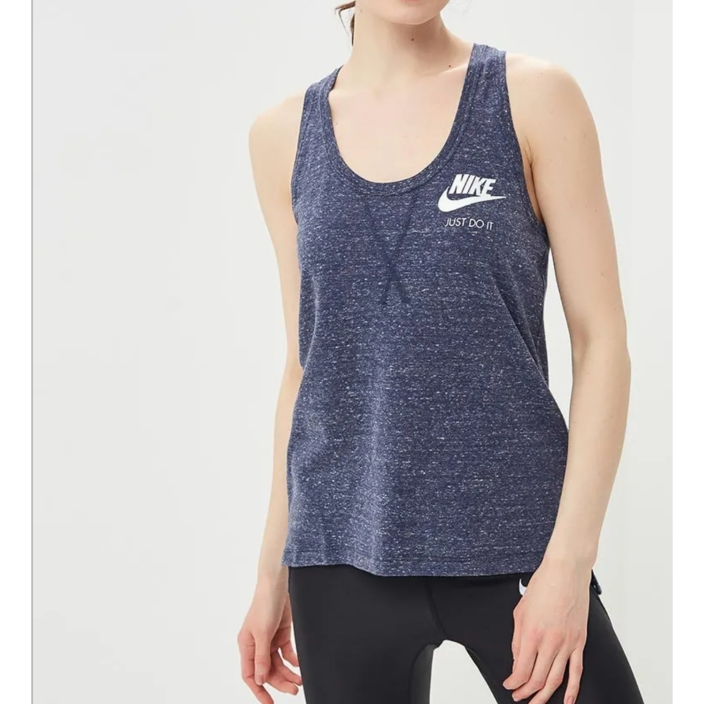 Nike racer back tank vintage blue Sz Small